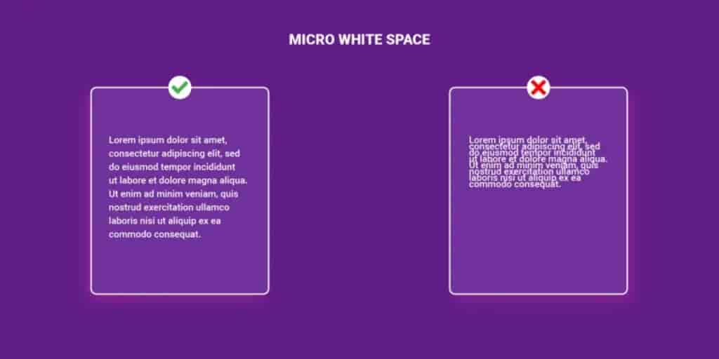 what is a micro space in web design