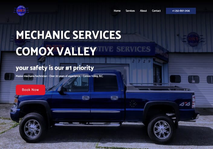 web-design-vancouver-island-mechanic-services-webartistdesign